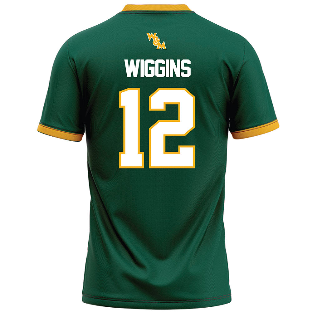 William & Mary - NCAA Football : Jahvon Wiggins - Green Football Jersey-1