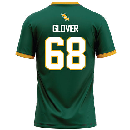 William & Mary - NCAA Football : Miles Glover - Green Football Jersey-1