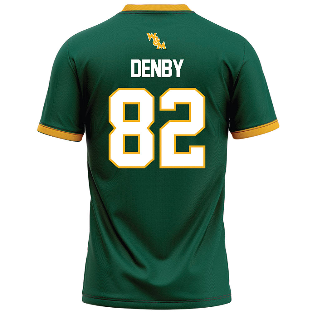 William & Mary - NCAA Football : Benny Denby - Green Football Jersey-1
