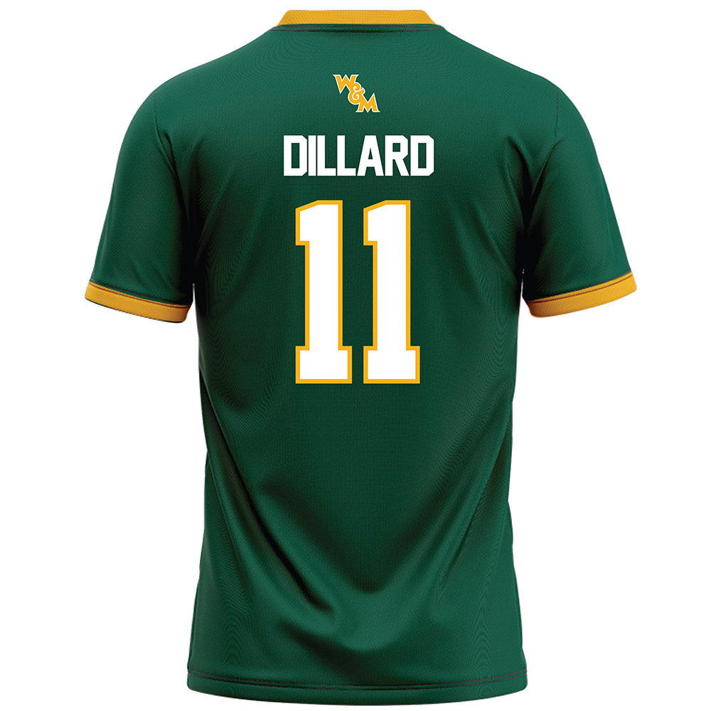 William & Mary - NCAA Football : Xavier Dillard - Green Football Jersey-1