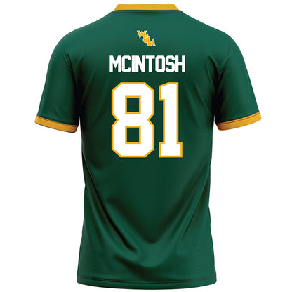 William & Mary - NCAA Football : Gavin McIntosh - Green Football Jersey-1
