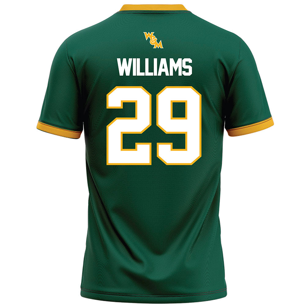 William & Mary - NCAA Football : Elijah Williams - Green Football Jersey-1