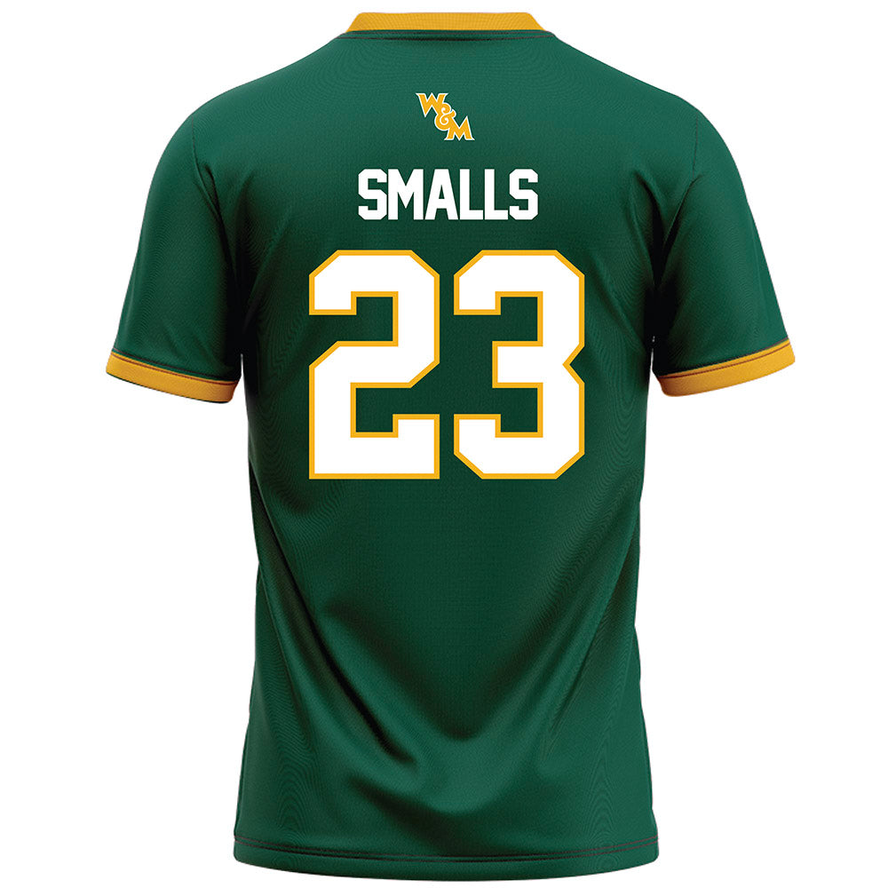 William & Mary - NCAA Football : Brayden Smalls - Green Football Jersey-1