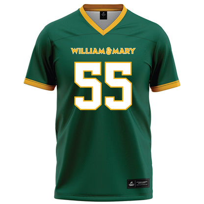 William & Mary - NCAA Football : Clayton Dobler - Green Football Jersey-0