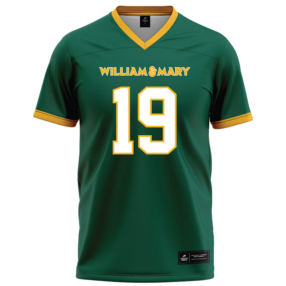 William & Mary - NCAA Football : Harrison Johnson - Green Football Jersey-0