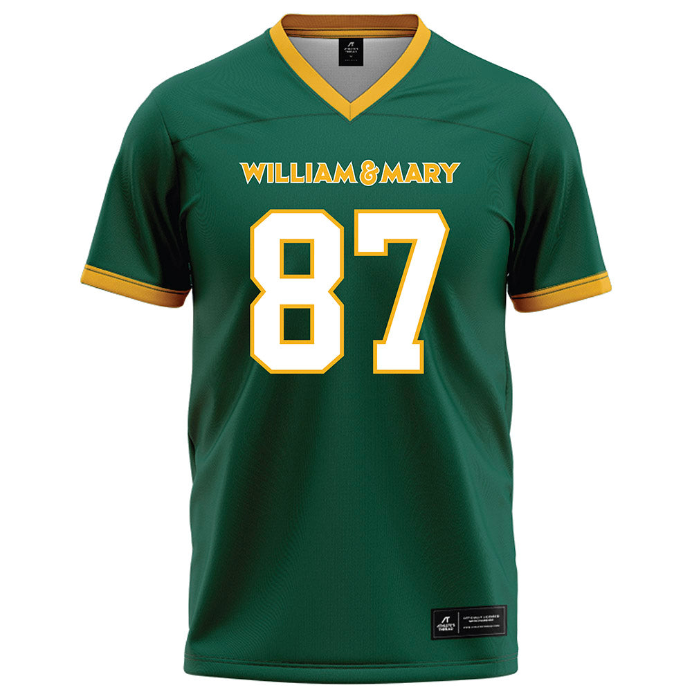 William & Mary - NCAA Football : Sean McElwain - Green Football Jersey-0