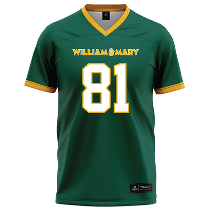 William & Mary - NCAA Football : Gavin McIntosh - Green Football Jersey-0