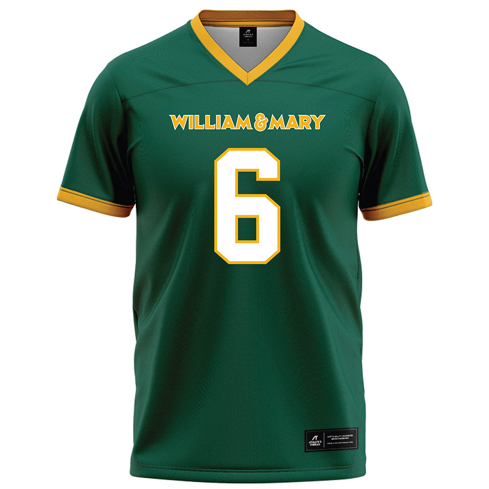 William & Mary - NCAA Football : Elijah Rainer - Green Football Jersey-0