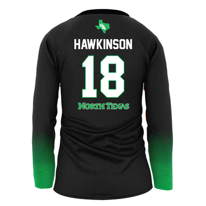 North Texas - NCAA Women's Volleyball : Paige Hawkinson - Black Volleyball Jersey-1