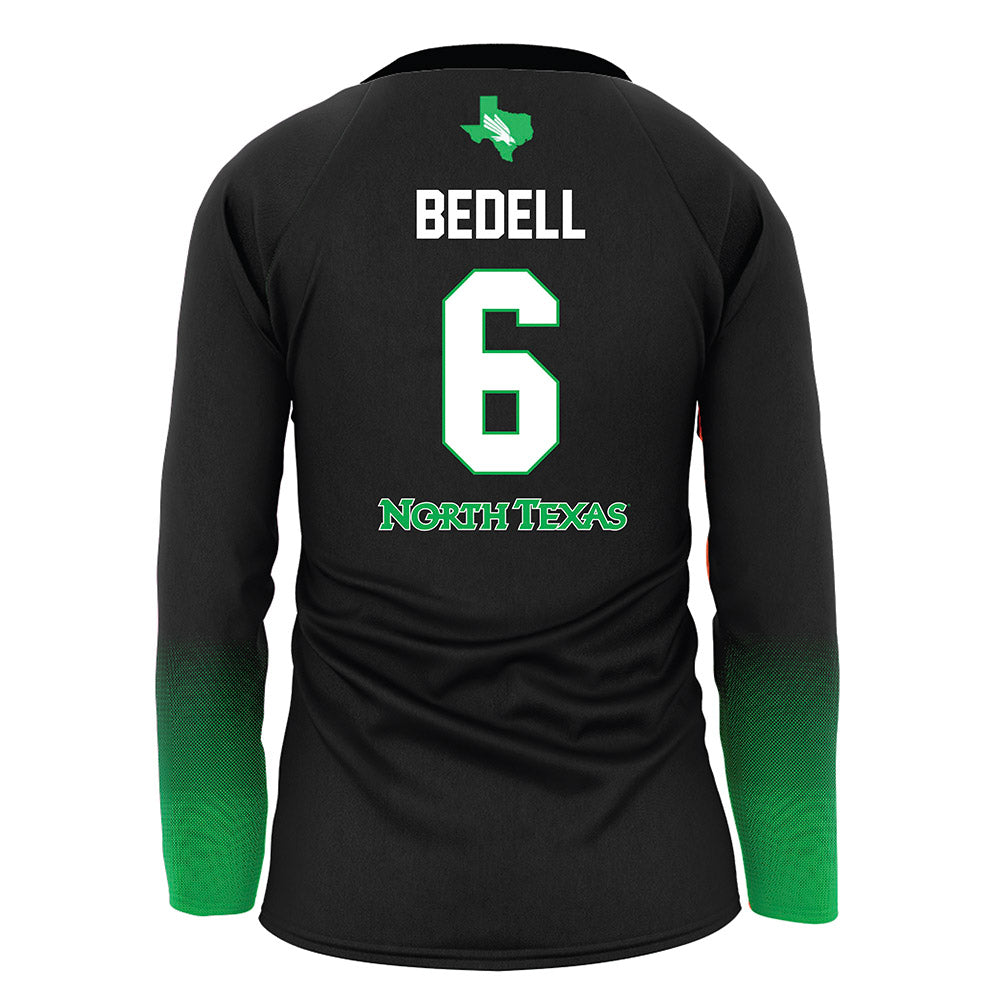North Texas - NCAA Women's Volleyball : Reagan Bedell - Black Volleyball Jersey-1