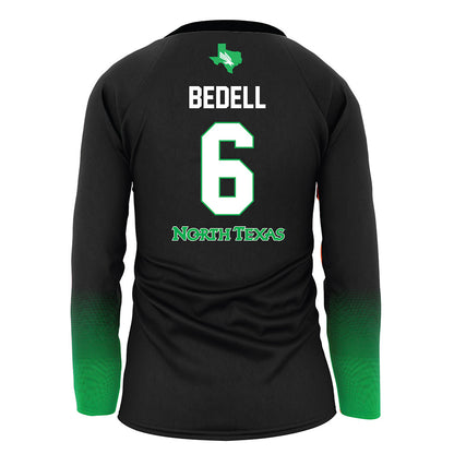 North Texas - NCAA Women's Volleyball : Reagan Bedell - Black Volleyball Jersey-1