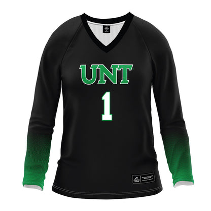 North Texas - NCAA Women's Volleyball : Dakota Mitchell - Black Volleyball Jersey-0