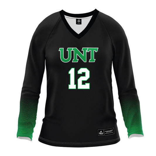 North Texas - NCAA Women's Volleyball : Jahniya Jackson - Black Volleyball Jersey-0
