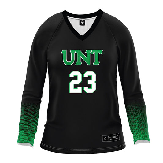 North Texas - NCAA Women's Volleyball : Sidney Soria - Black Volleyball Jersey-0