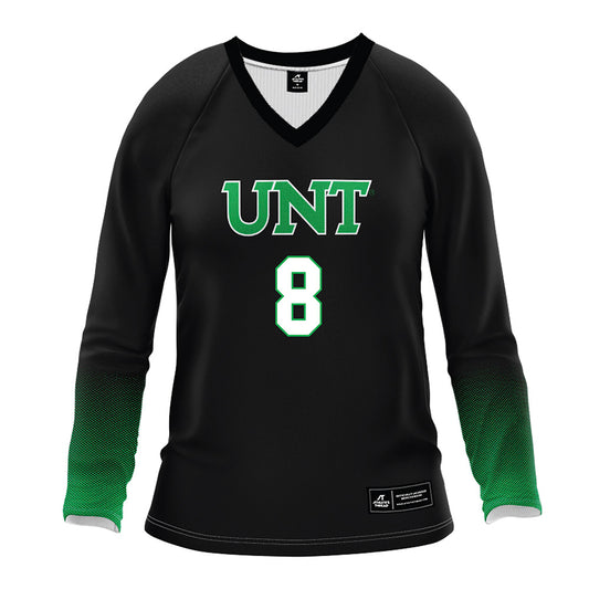 North Texas - NCAA Women's Volleyball : Tatum Busch - Black Volleyball Jersey-0