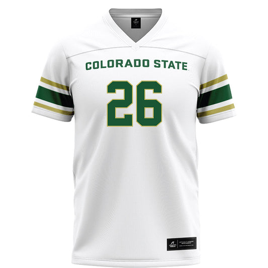 Colorado State - NCAA Football : Thomas Cook jr - White Football Jersey-0