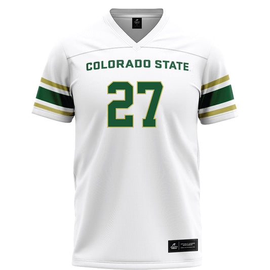 Colorado State - NCAA Football : Jaylen King - White Football Jersey-0