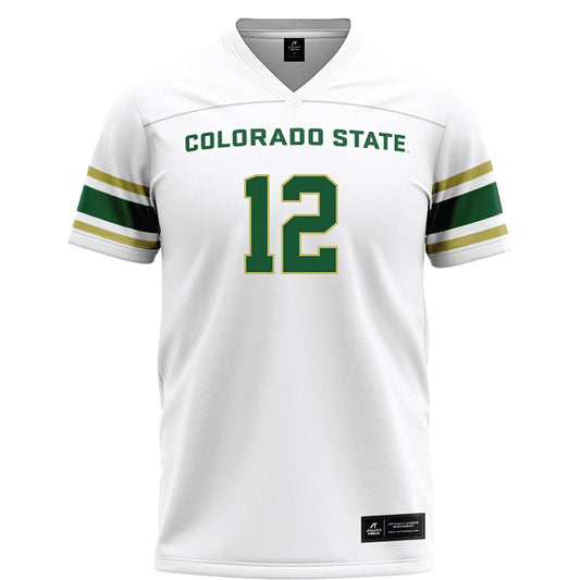 Colorado State - NCAA Football : Jace Bellah - White Football Jersey-0