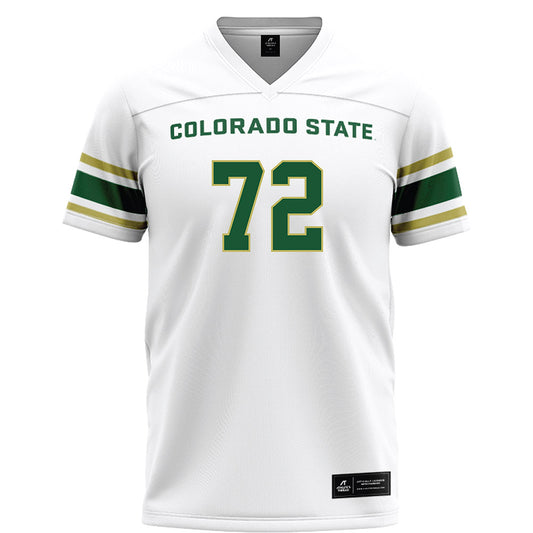 Colorado State - NCAA Football : Maxime Vivier - White Football Jersey-0