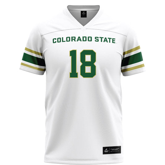 Colorado State - NCAA Football : AJ Noland - White Football Jersey-0