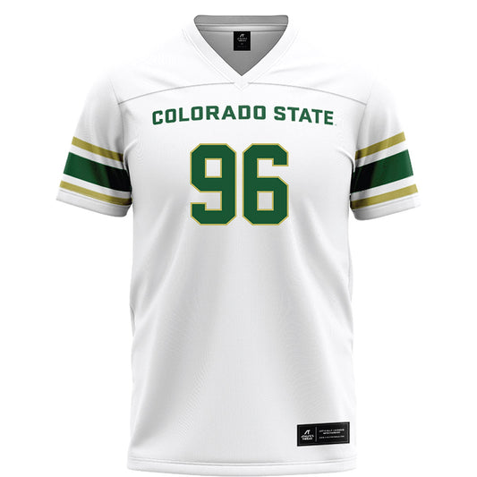 Colorado State - NCAA Football : Tyrone Fitten - White Football Jersey-0