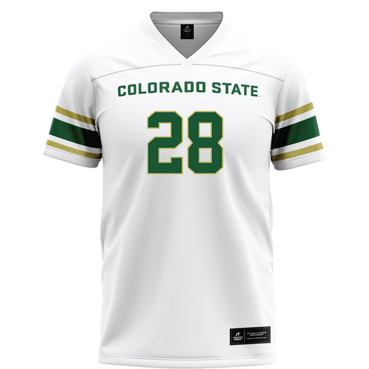 Colorado State - NCAA Football : Marc Pretto - White Football Jersey-0
