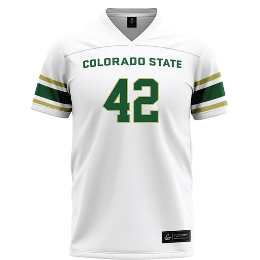Colorado State - NCAA Football : Declan McKernan - White Football Jersey-0
