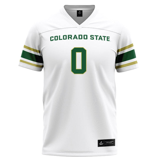 Colorado State - NCAA Football : Caleb Presley - White Football Jersey-0