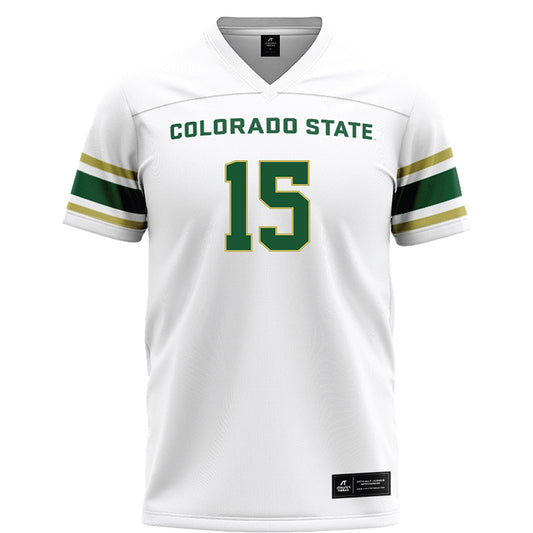 Colorado State - NCAA Football : Terrence Smith Jr - White Football Jersey-0