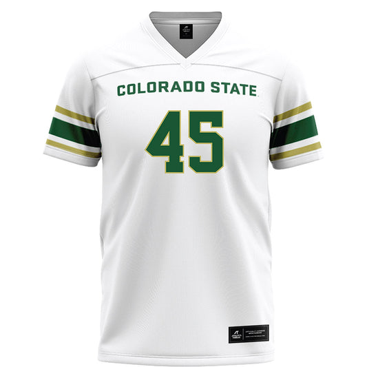 Colorado State - NCAA Football : Caleb Otlewski - White Football Jersey-0