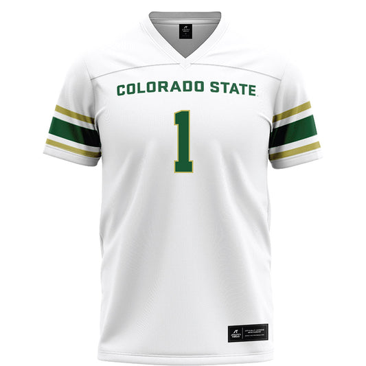 Colorado State - NCAA Football : Mel Brown - White Football Jersey-0
