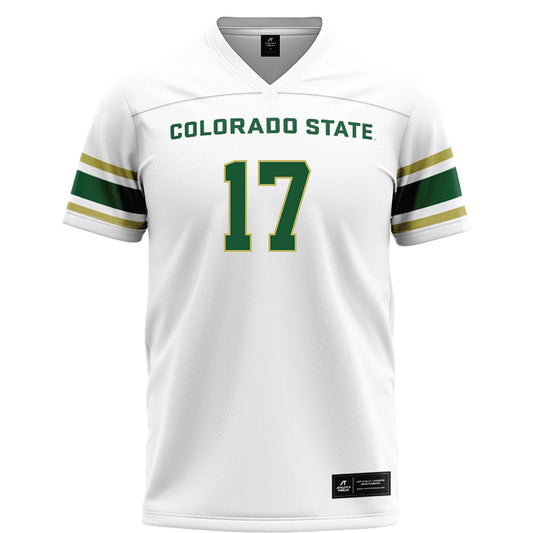 Colorado State - NCAA Football : Brock Camp - White Football Jersey-0