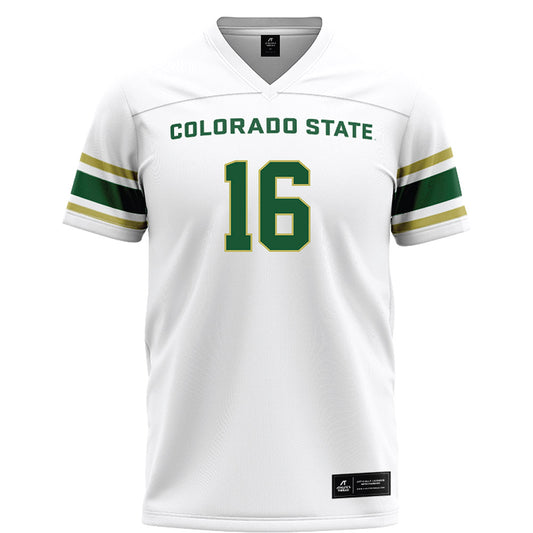 Colorado State - NCAA Football : Darnell Kelly - White Football Jersey-0