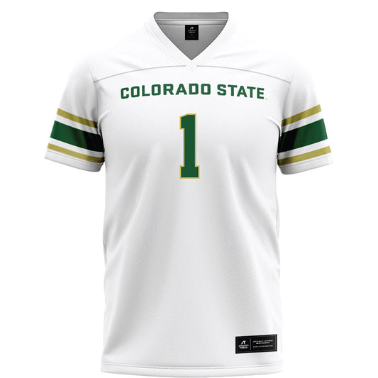 Colorado State - NCAA Football : Richard Mosley - White Football Jersey-0
