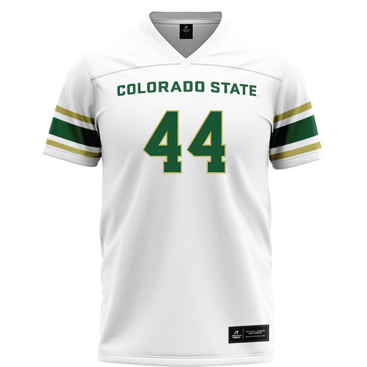 Colorado State - NCAA Football : Oliver Lundberg - White Football Jersey-0