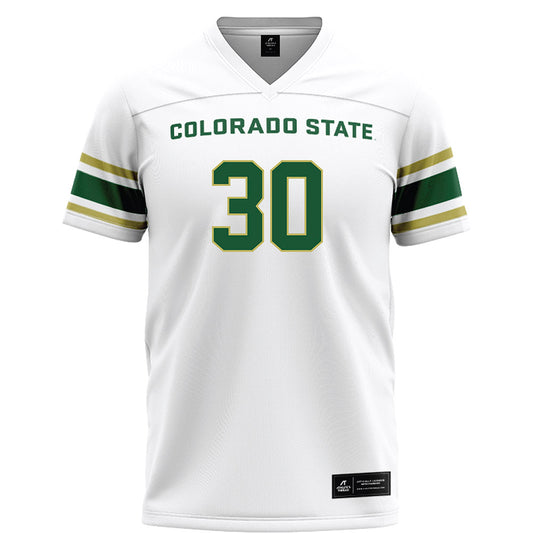 Colorado State - NCAA Football : Dominic Toy - White Football Jersey-0