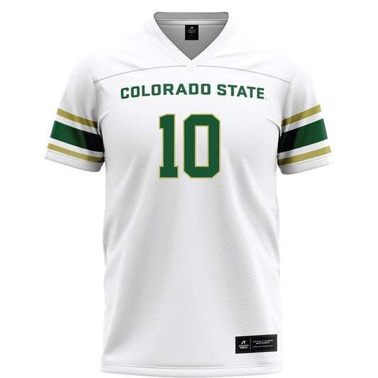 Colorado State - NCAA Football : Tommy Maher - White Football Jersey-0