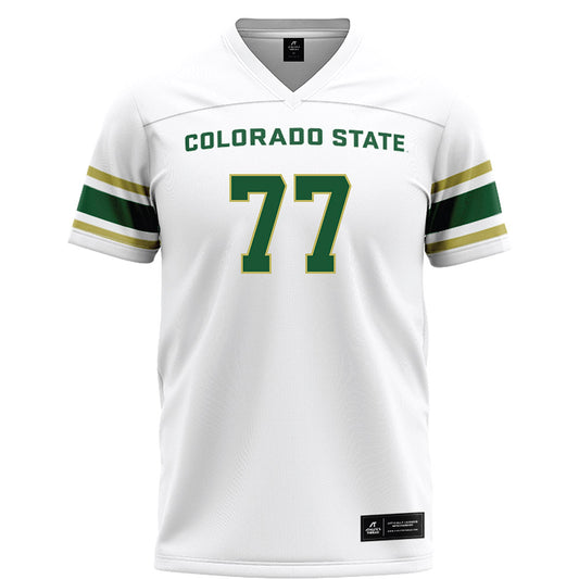 Colorado State - NCAA Football : Jack Moran - White Football Jersey-0