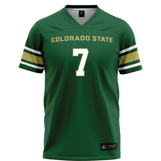 Colorado State - NCAA Football : Jordan Lessard - Green Football Jersey-0
