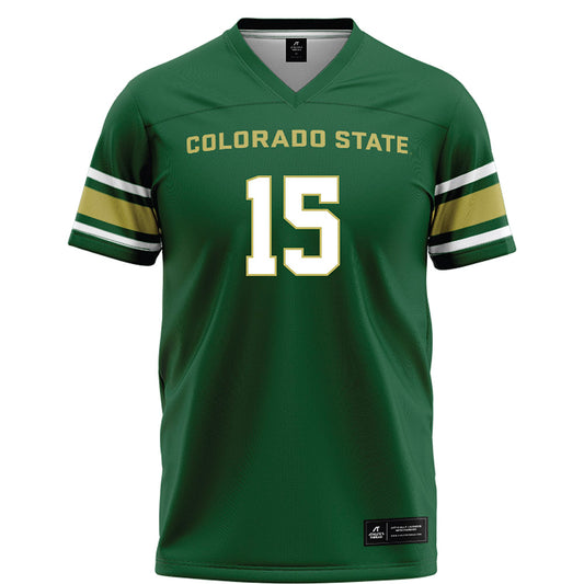 Colorado State - NCAA Football : Tre'Shawn Moore - Green Football Jersey-0