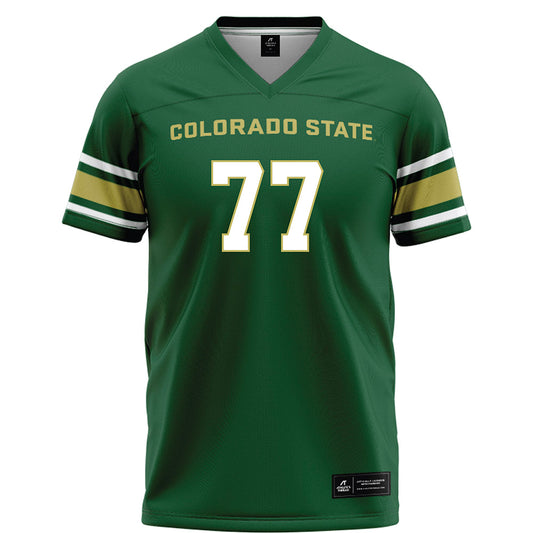 Colorado State - NCAA Football : Jack Moran - Green Football Jersey-0