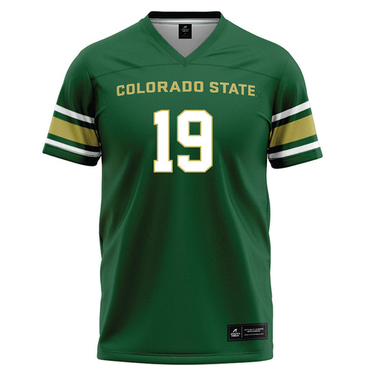 Colorado State - NCAA Football : Carter Emanuel - Green Football Jersey-0