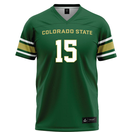 Colorado State - NCAA Football : Terrence Smith Jr - Green Football Jersey-0