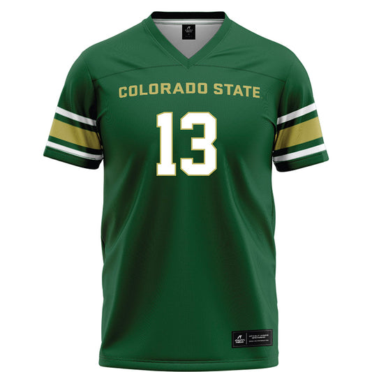 Colorado State - NCAA Football : Tommy Poholsky - Green Football Jersey-0