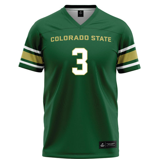 Colorado State - NCAA Football : Darius Curry - Green Football Jersey-0