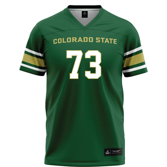 Colorado State - NCAA Football : Braden Hales - Green Football Jersey-0