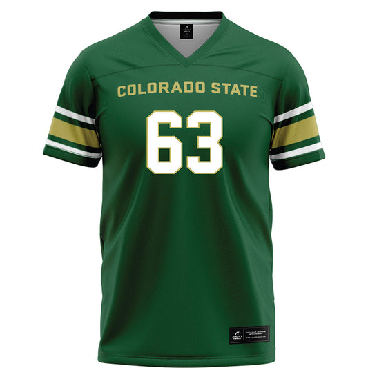 Colorado State - NCAA Football : John Holthaus - Green Football Jersey-0
