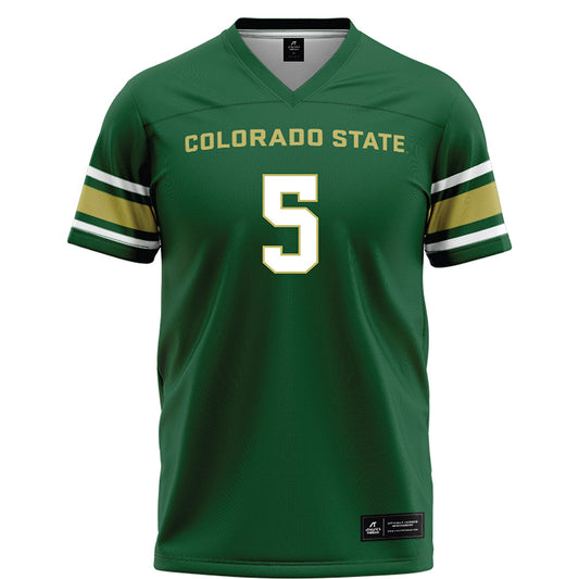 Colorado State - NCAA Football : Juice Vereen - Green Football Jersey-0