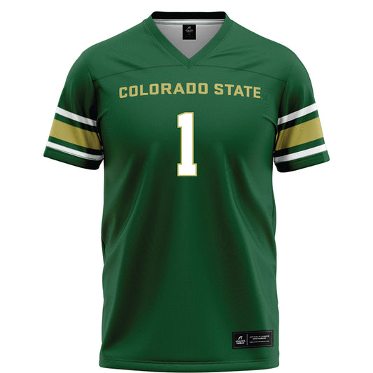 Colorado State - NCAA Football : Richard Mosley - Green Football Jersey-0