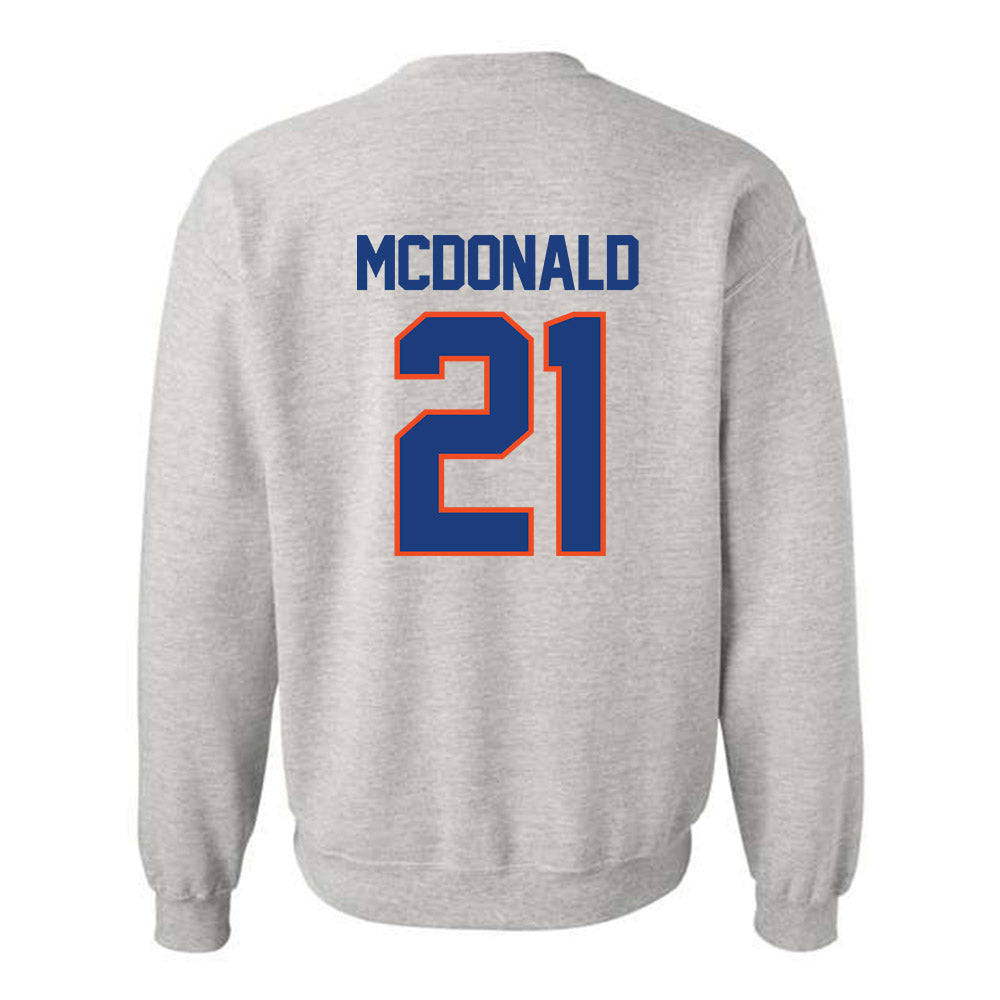 Florida - NCAA Baseball : Caden McDonald - Crewneck Sweatshirt Classic Shersey